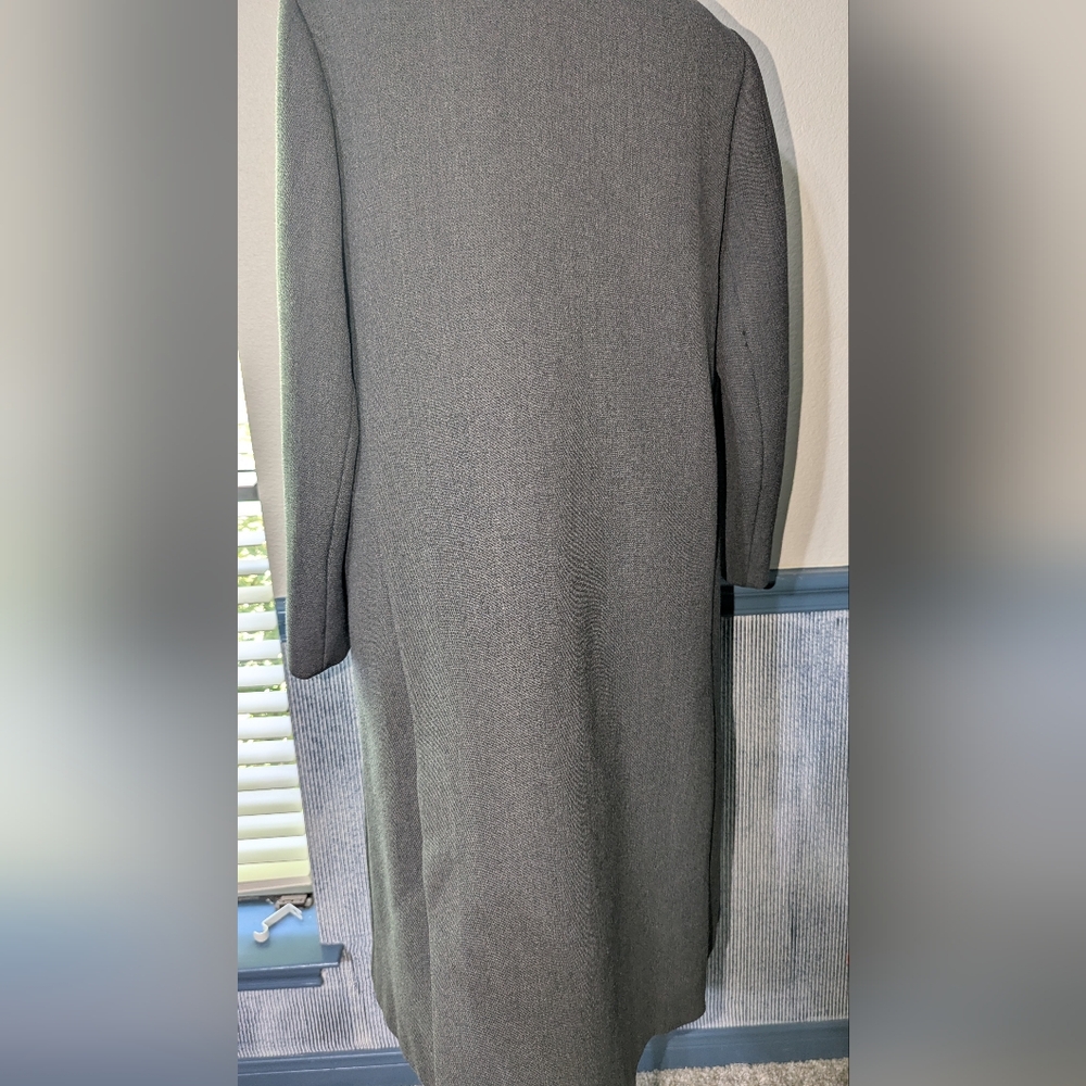 Source Unknown Charcoal Double-Breasted Trench Co… - image 7